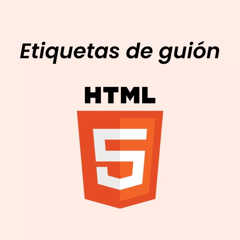 Etiquetas de guión en html