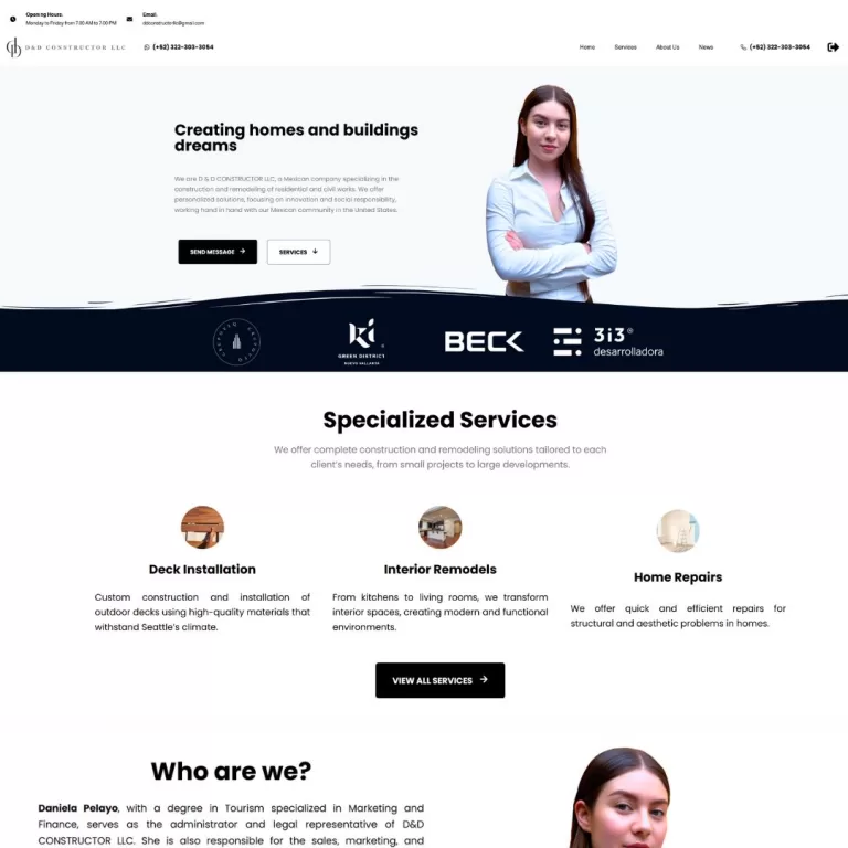 sitio web constructor llc