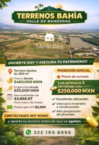 TERRENOS BAHÍA – Valle de Banderas