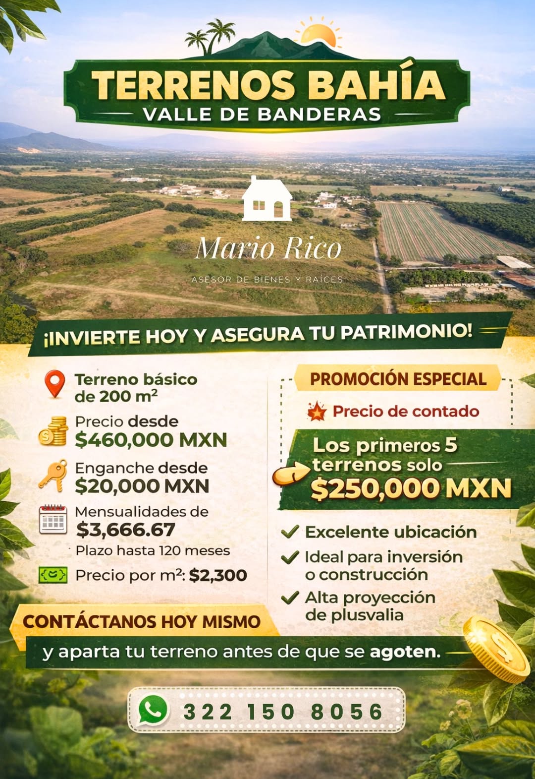 TERRENOS BAHÍA – Valle de Banderas